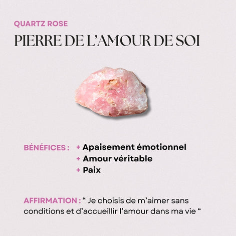 Amour - Collier Quartz Rose