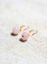 Amour - Boucles d'oreilles Quartz Rose